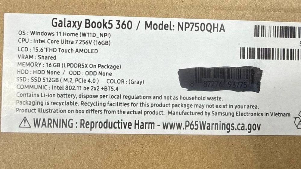 Ультрабук Samsung Galaxy Book5  (USA)