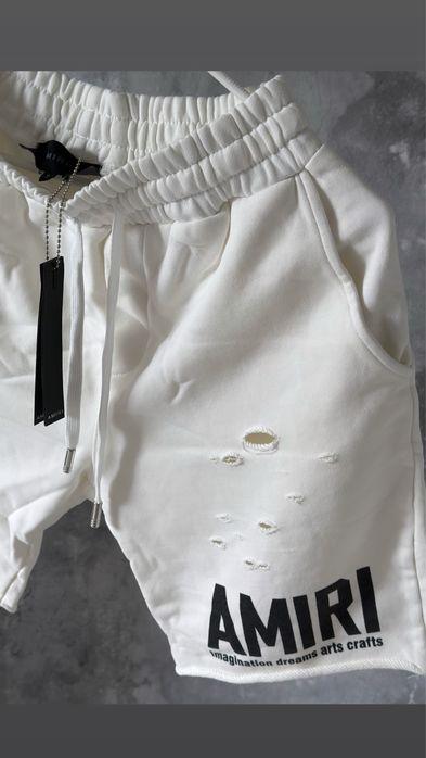 Pantaloni scurti Amiri Essentials Off White syna