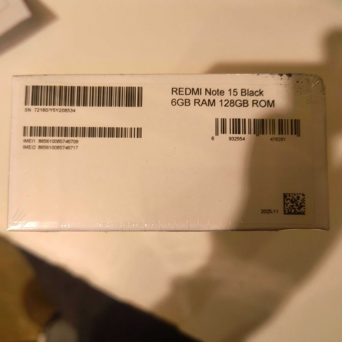 Запечатан REDMI NOTE 15 с гаранция