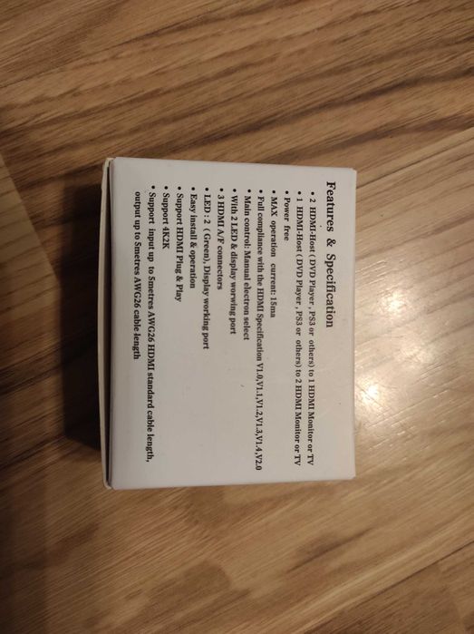 The Techole HS301 HDMI splitter is a 3-in-1