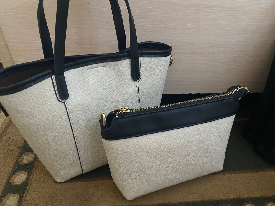 Сумка + клатч, комплект с ремешком