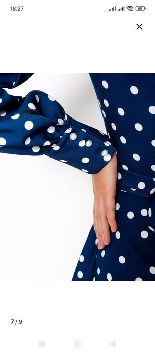 Платье в горошек -новое .размер 48-50