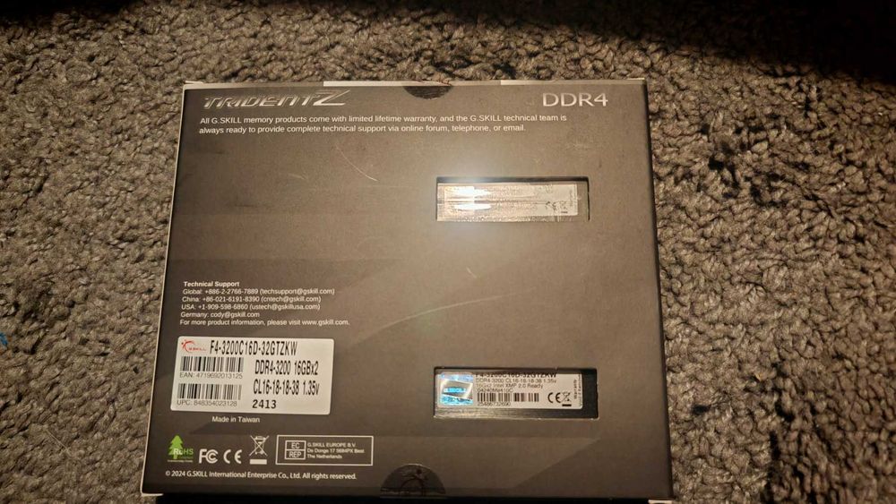 НОВА ! Рам памет G.SKILL Trident Z, 32GB (2x16GB) DDR4, 3200MHz CL16