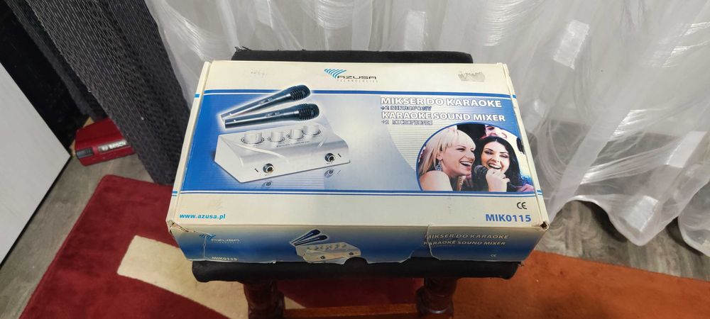 Preamplificator Microfon cu Efect 2 Microfoane Karaoke Azusa MIK0115