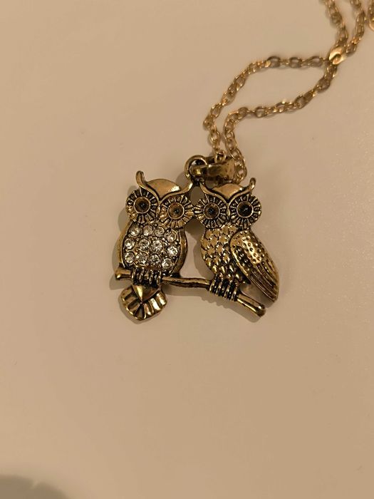 Комплект колие и обеци ,,Сова,,