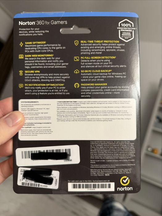 Antivirus Norton 360 for Gamers