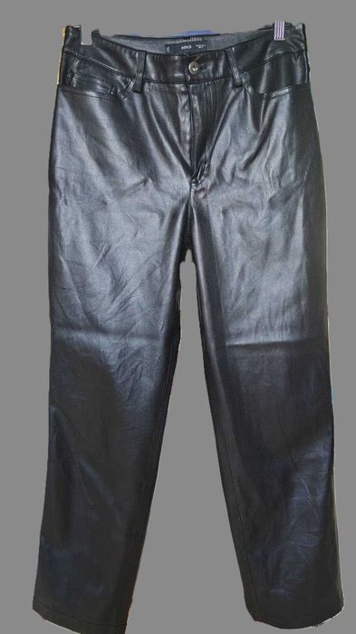 Кожен панталон, черен