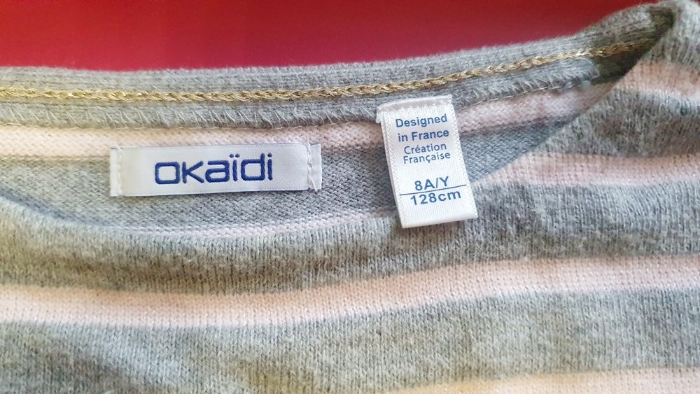 Джъмпер OKAIDI с пайети за момиче на 7-9 години
