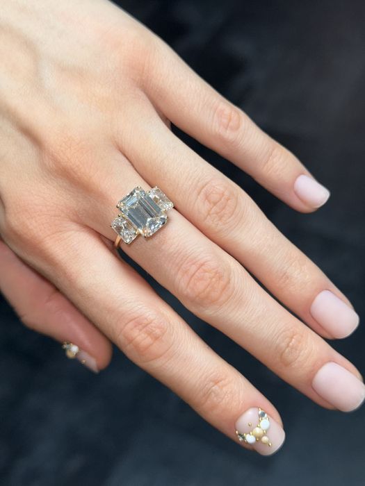 Inel cu diamante, 7.44 ct - piesa deosebita