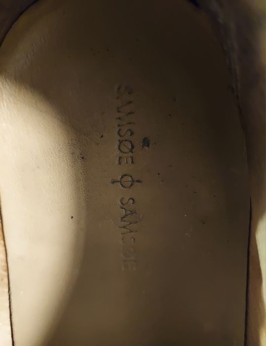 Оригинални обувки Samsoe ф Samsoe естествена кожа 40