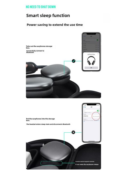 Husa Airpods MAX pt depozitare si transport