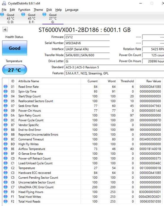 Hard Disk Seagate SkyHawk ST6000VX001 SATA3 | Garanție 12 luni Supraveghere