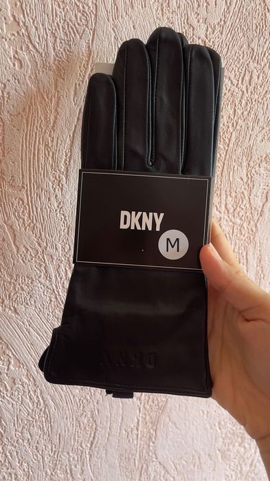 DKNY Перчатки кожаные брендовые