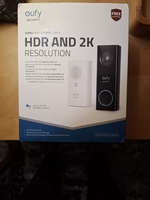 OKAZIE SONERIE VIZOR  EUFY video  2k Soneria alimentata permanent pri