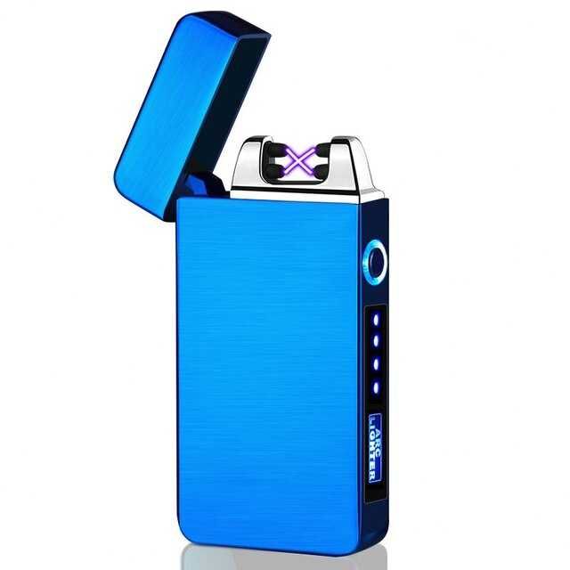 Двойно плазмена електрическа USB запалка! Метална! ЛЪВ СКОРПИОН Орел Дракон