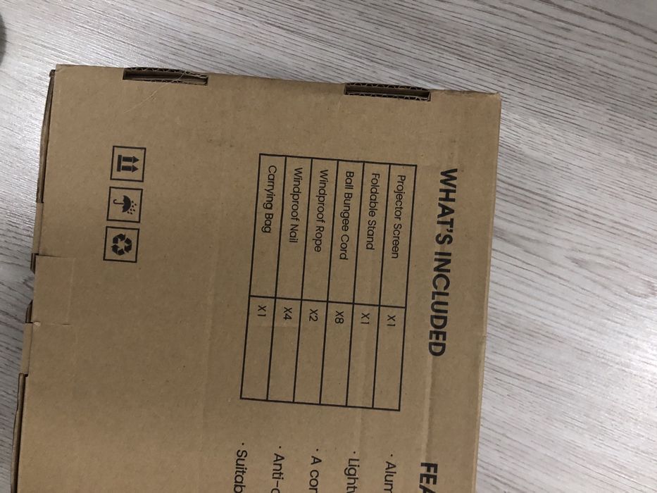 Ecran pentru videoproiector cu stand vankyo