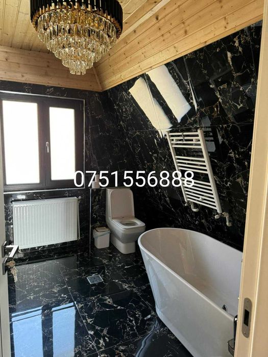 Cabana stil A-Frame si Case din structura de lemn