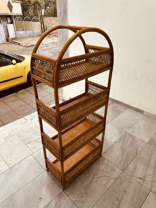 Ратанова етажерка – скандинавски стил, внос от Дания