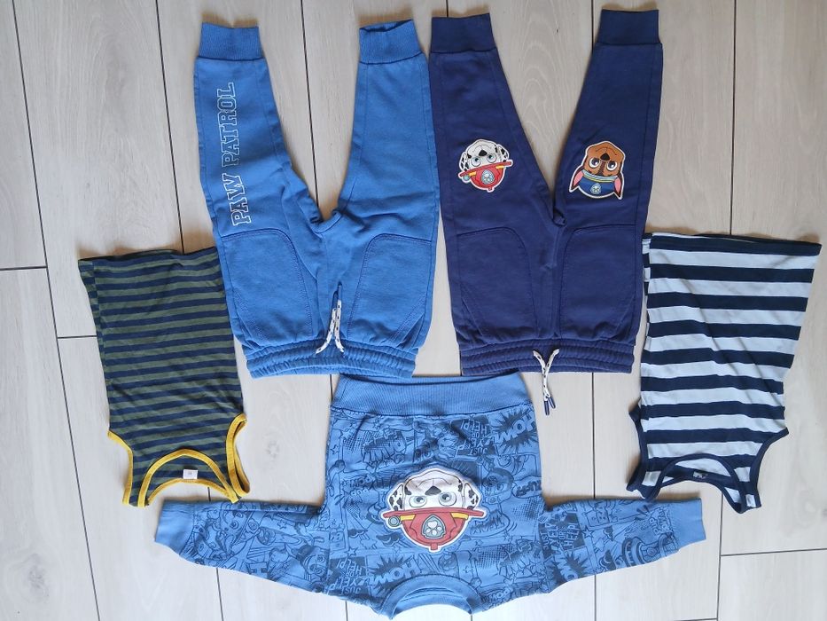 Lot 5 hăinuțe băiat Paw Patrol / Patrula Cățelușilor – mărimea 92 (1.5 - 2 ani)