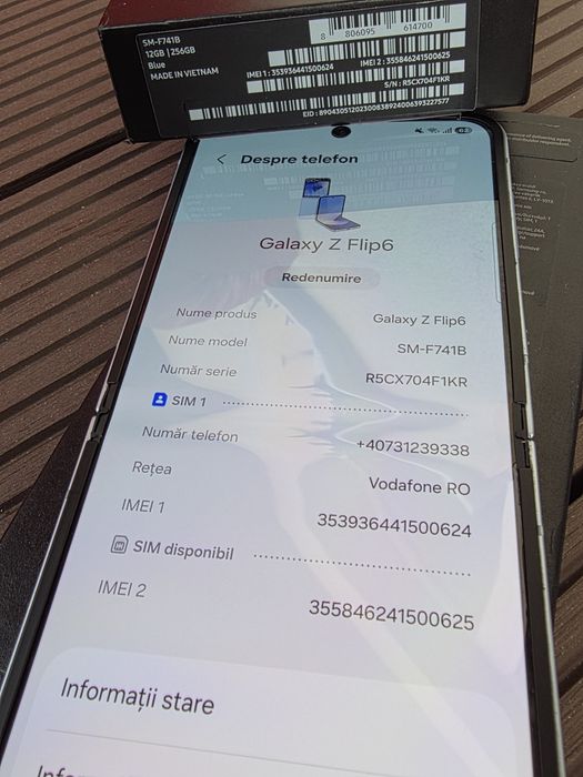 Samsung z Flip 6 256gb liber de retea
