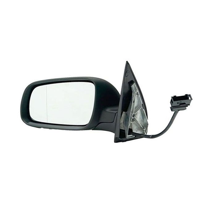 Oglinda exterioara Skoda Fabia (6Y) 04.2000-03.2006 Partea stanga, reglare electrica, geam Crom Asferic Cu Incalzire, Model Mare, conector rectangular cu 12 gauri/5 pini, carcasa cu primer