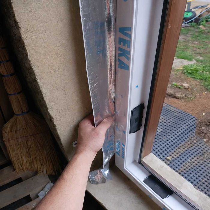 Лента для окон липлент Гидро, Пароизоляционная лента, Самоклейка Atkos