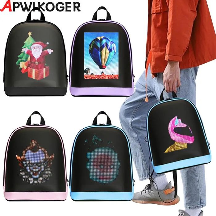 LED ekranli 7j sumkalar yangi mahsulot va yangi dizaynda