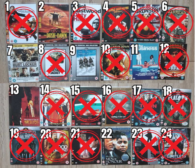 Екшън Филми DVD's Оригинални Дискове на Английски Език 5 лв/бр Movie