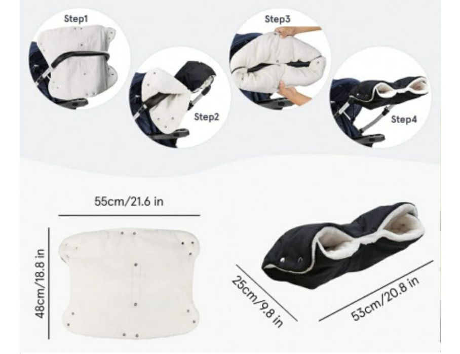 Manusi pentru caruciorul bebelușului