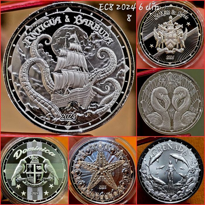 SUA Scottsdale Mint EC8 2023 si 2024+ monede lingou argint 999