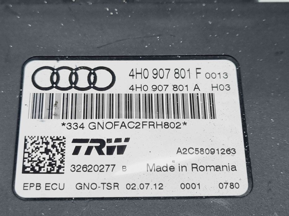 Calculator frana de mana Audi A8 D4 (4H2, 4H8, 4HC, 4HL) [Fabr 2009-20