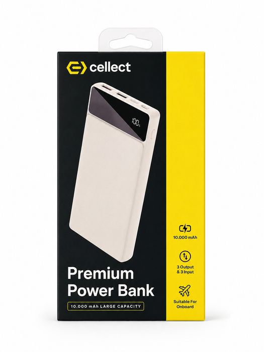 Cellect Premium Power Bank 10 000 mAh – НОВ, Запечатан!