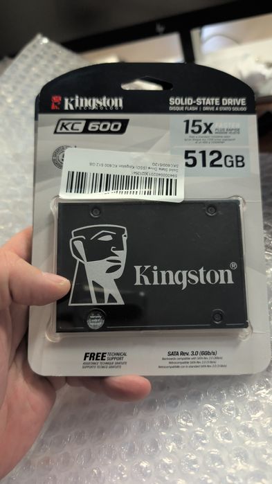 SSD Kingston KC600 512GB Sigilat