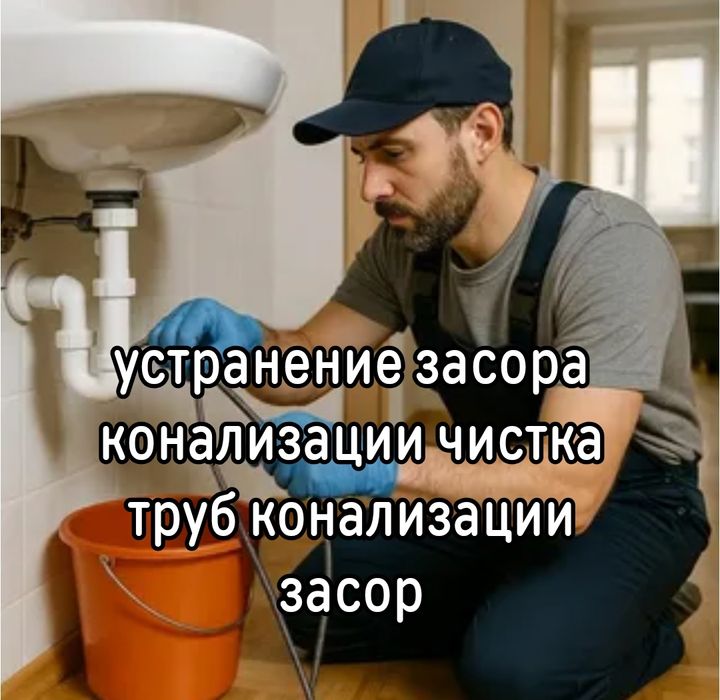 Чистка труб конализации Сантехник услуги сантехника засор на кухне