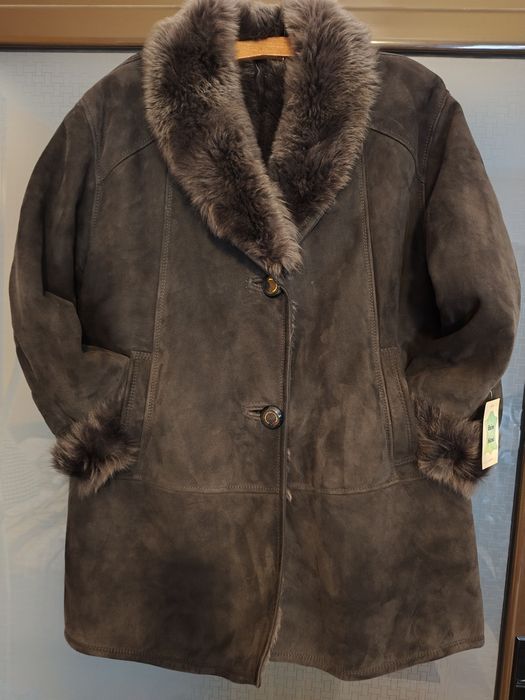 Cojoc dama piele, blana naturala mar. 46, XL