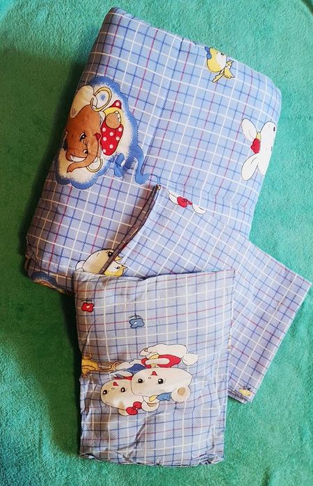 Детский комплект. Одеяло, подушка, Наволочка.