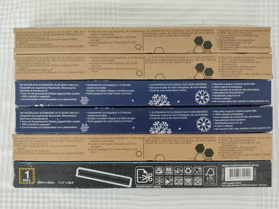 Восъчни кърпи и пликове с пчелен восък