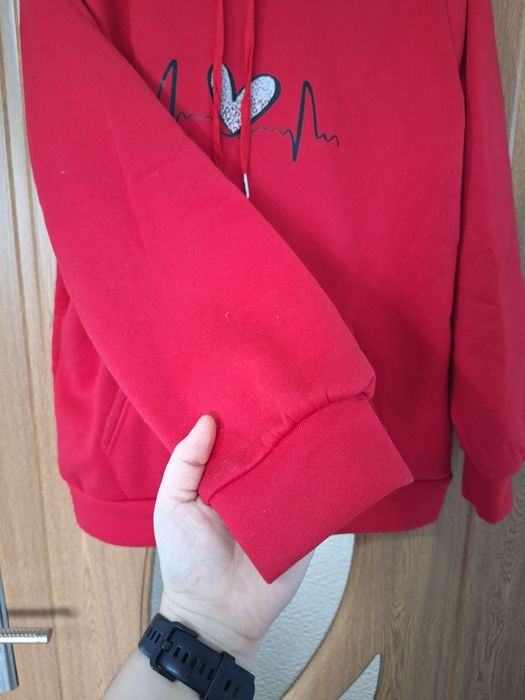 Pulover călduros imprimeu bătăile inimii marimea M/L