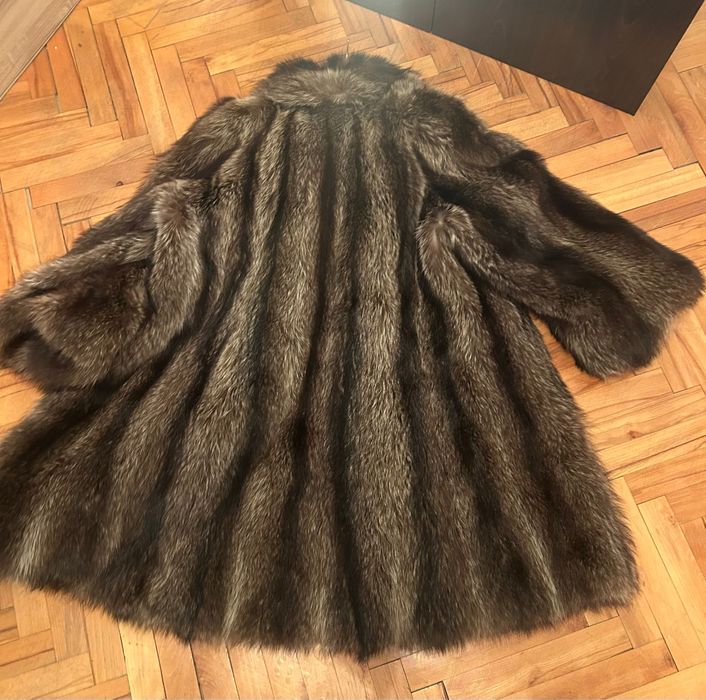 Палта от естествен косьм,Енот и лисица..Италия,размер M-L