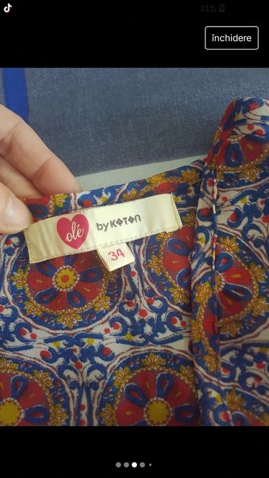 Bluza/camasa Koton,Boho,noua