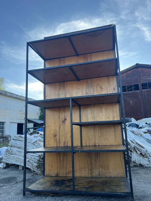 Raft metalic cu polite, industrial