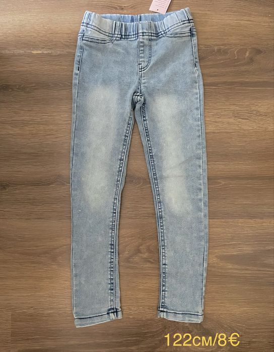 Употребявани Панталони, дънки и клинове, тениски, за момиче 122,128см