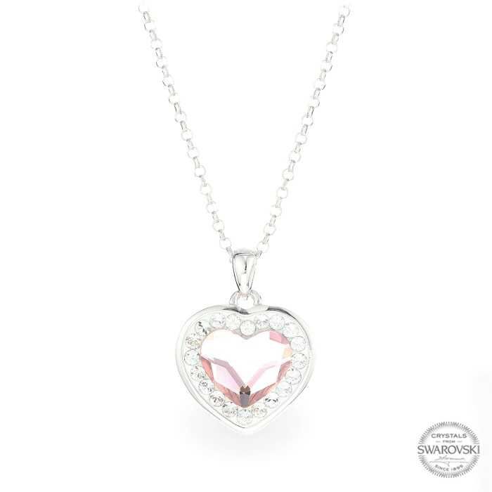 Сребърно Дамско Колие с Кристали Сваровски/Swarovski