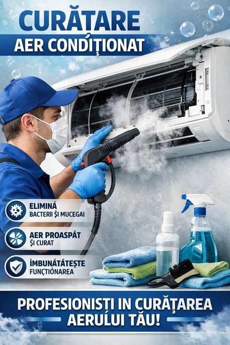 Curățare aer condiționat / verificare / încărcare freon/ montaj