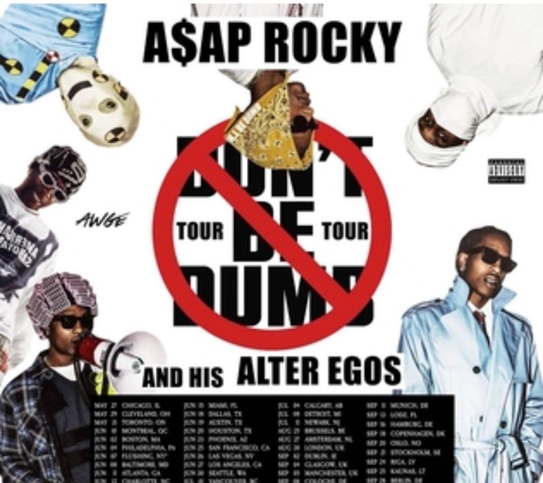 4 TICKETS - ASAP ROCKY 9.10 (upper tier A33 Sector)