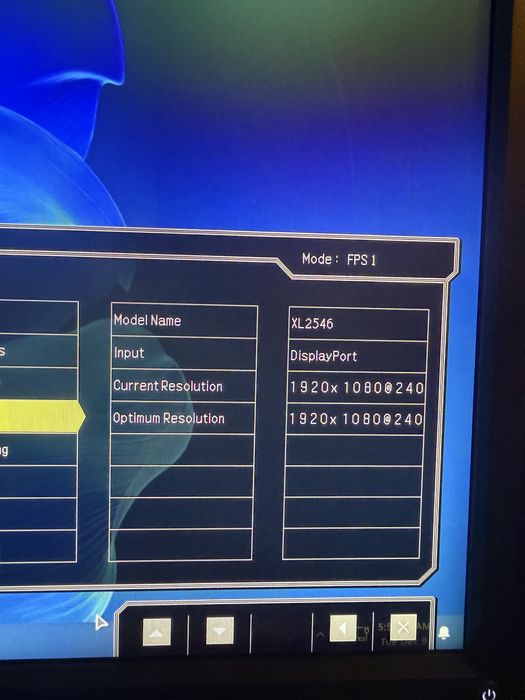 Monitor Benq ZOWIE XL2546 24,5”, 240hz, 1ms, FHD