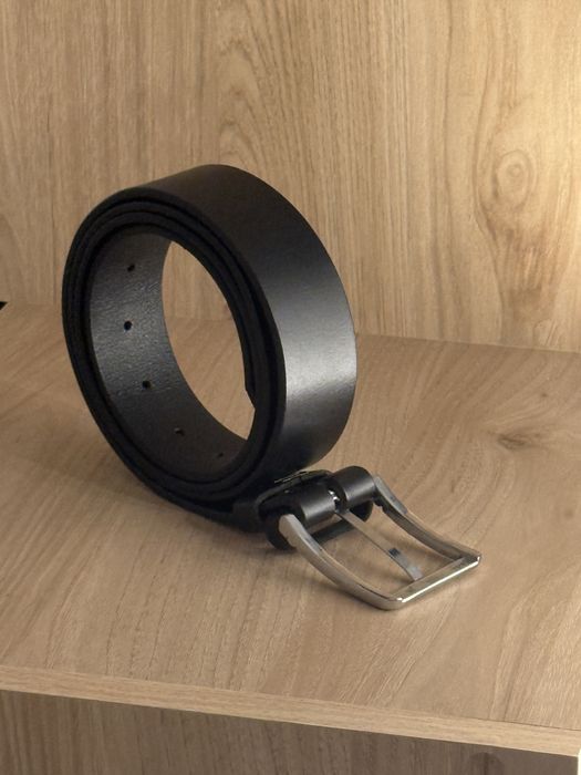 Curea Piele Naturală / Bărbați / Negru / 140cm