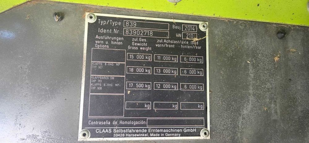 Combina Claas Tucano 440 T4i