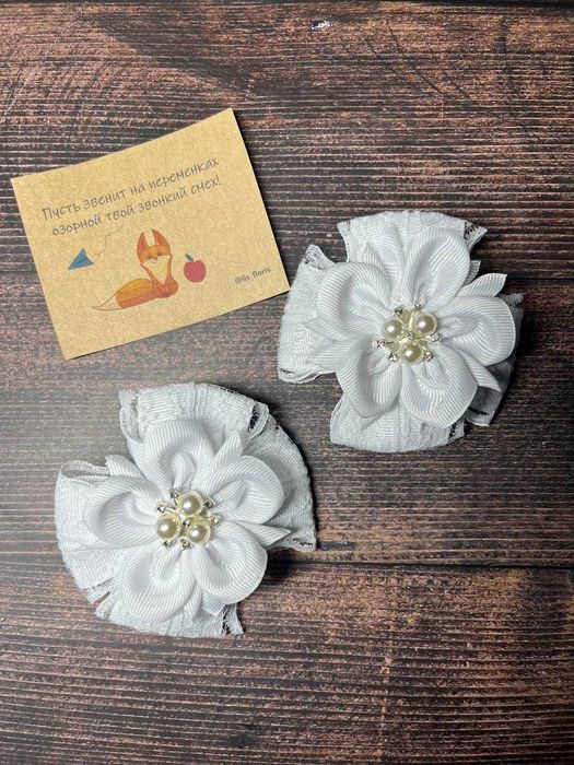 Бантики для волос в школу