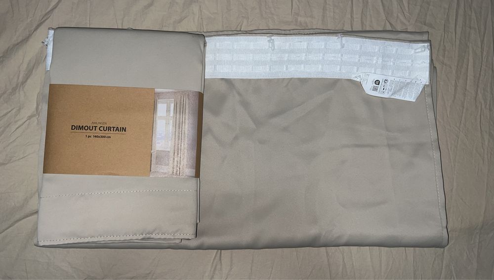 Завеси цвят пясък JYSK Amungen 140x300